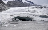 Le glacier de l'Adamello, dans les Alpes italiennes, le 1er septembre 2023