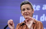 La vice-présidente de la Commission, Margrethe Vestager, le 8 juin 2023 à Bruxelles