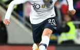 L'attaquant de l'équipe de France, Florian Thauvin, lors du match de qualifications pour l'Euro-2020 contre Andorre, le 11 juin 2019 au National Stadium à Andorre-La-Vieille