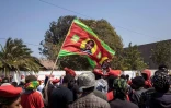 Des partisans d'Hakainde Hichilema, candidat du parti d'opposition UPND à la présidentielle en Zambie, à Lusaka le 14 août 2021