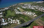 La ville de Sainte-Marie sur le littoral est