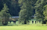 Des gendarmes recherchent Lina, autour de Saint-Blaise-la-Roche (Bas-Rhin), le 28 septembre 2023