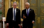 Le Premier ministre britannique Keir Starmer (à gauche) et le président du Conseil européen Antonio Costa, le 3 février 2025 à Bruxelles