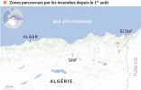 Incendies dans le nord de l'Algérie