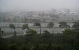 L'ouragan Irma touchant Miami, en Floride, le 10 septembre 2017