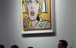 La toile "Nurse" de Roy Lichtenstein mise aux enchères chez Christie's à New York, le 9 novembre 2015