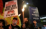 Des Israéliens manifestent à Tel-Aviv pour appeler leur gouvernement à obtenir la libération des otages israéliens retenus par le Hamas à Gaza, le 10 mai 2025
