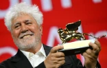 Le réalisateur espagnol Pedro Almodovar, Lion d'or à Venise pour "La chambre d'à côté", le 7 septembre 2024 à Venise 