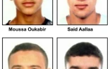 Un photomontage fait le 18 août 2017 de photos de suspects de l'attentat de Barcelone distribuées par la police catalane 