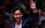 Le leader du parti thaïlandais Move Forward, Pita Limjaroenrat, lors de son dernier meeting de campagne à Bangkok, le 12 mai 2023 
