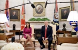 Donald Trump et Nikki Haley le 9 octobre 2018 à Washington