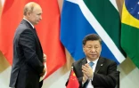 Les présidents russe Vladimir Poutine (g) et chinois Xi Jinping à Brasilia, le 14 novembre 2019