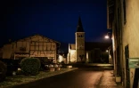 L'église de Saint-Jean-sur Veyle (Ain) photographiée le 7 février 2019, peu avant le début du grand débat national dans la ville