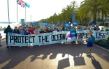 Manifestation pour la protection des océans, le 7 juin 2025 sur la promenade des Anglais à Nice