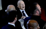 L'ancien président des Etats-Unis Jimmy Carter présent aux funérailles de sa femme Rosalynn Carter, le 28 novembre 2023 à Atlanta