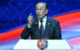 Le Premier ministre malaisien Anwar Ibrahim prononce un discours à Kuala Lumpur, le 28 octobre 2025