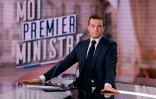 Jordan Bardella, président du Rassemblement national, avnt une interview au journal télévisé du soir de la chaîne TF1, à Boulogne-Billancourt, près de Paris, le 20 juin 20