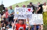 Un fan de Romain Bardet lors de la 7e étape du Dauphiné, le 14 juin 2025