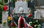 La tombe du compositeur polonais Frédéric Chopin, le 5 mai 2004 au cimetière du Père-Lachaise, à Paris