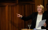 La procureure générale Luisa Ortega donne une conférence de presse à Caracas, le 4 juillet 2017