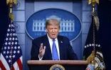 Le prédident américain Donald Trump s'exprime lors d'un point de presse sur le coronavirus le 22 juillet 2020