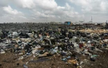 Vue sur la décharge d'Agbogbloshie, un quartier d'Accra, au Ghana, le 29 novembre 2017
