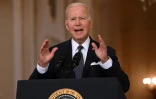 Le président américain Joe Biden s'adresse à la nation sur les armes à feu depuis la Maison Blanche, le 2 juin 2022 à Washington