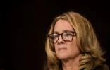 Christine Blasey Ford, la femme qui accuse le candidat de Donald Trump à la Cour suprême d'agression sexuelle, entendu par la commission judiciaire du Sénat le 27 septembre 2018