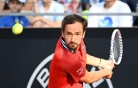 Le Russe Daniil Medvedev lors de son 8e de finale du Masters 1000 de Rome face à l'Américain Tommy Paul le 14 mai 2024