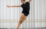 Le danseur égyptien Luca Abdel-Nour, le 3 mars 2021 à la Zurich Dance Academy, en Suisse