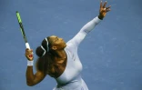 La championne de tennis Serena Williams, lors de la demi-finale de l'US Open contre Anastasija Sevastova, le 6 septembre 2018 à New York