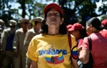Une supportrice du président vénézuelien Nicolas Maduro participe à un rassemblement le 4 février 2019 à Caracas