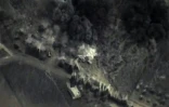Image tirée d'une vidéo du 30 septembre 2015 diffusée par le ministère russe de la Défense et montrant une frappe de l'aviation russe en Syrie