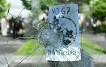 Lors de la manifestation "No-G7" à Genève, le 14 juin 2026