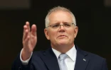 Le Premier ministre australien Scott Morrison Ă Canberra, le 6 janvier 2022