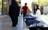 La musicienne de rue Sadaf à Téhéran en Iran le 25 avril 2026