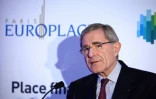 Gérard Mestrallet, président d'Engie et de Paris Europlace, lors d'une intervention au forum "Place finanière de Paris: Welcome to Europe", à La Défense, le 8 juin 2016
