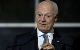 L'émissaire de l'ONU Staffan de Mistura, le 17 mars 2016 au siège de l'ONU à Genève