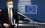 Mario Draghi à Bruxelles, le 21 octobre 2021