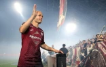 Le milieu espagnol Andres Iniesta du Vissel Kobe, honoré dans sa ville le 1er juillet 2023