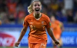 La Néerlandaise Jackie Groenen marque en prolongation l'unique but de la demi-finale du Mondial féminin contre la Suède, le 3 juillet 2019 à Décines-Charpieu