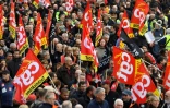 Manifestants de la CGT à Marseille, contre la réforme des retraites, le 5 décembre 2019