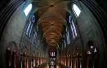 L'intérieur de la cathédrale Notre-Dame de Paris, le 28 juin 2017