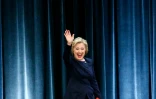 La candidate aux primaires démocrates Hillary Clinton lors d'un meeting au centre Javitz, à New York, le 4 avril 2016