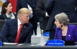Le président américain Donald Trump et la dirigeante britannique Theresa May lors d'un sommet du G20 à Buenos Aires en novembre 2018