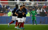 L'attaquant de la France Wissam Ben Yedder (c) buteur lors de la victoire 3-0 sur l'Andorre au Stade de France le 10 septembre 2019