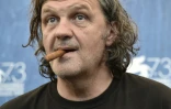 Le réalisateur Emir Kusturica lors de la présentation de son film "On the Milky Road" à Venise, le 9 septembre 2016