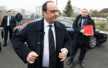 François Hollande arrive à Brive-la-Gaillarde, le 16 janvier 2016