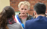 Marie Cau, première maire transgenre en France, répond aux questions de journalistes, le 24 mai 2020 à Tilloy-lez-Marchiennes