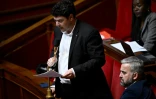Le député LFI Matthias Tavel à l'Assemblée nationale, le 26 mars 2024 à Paris
